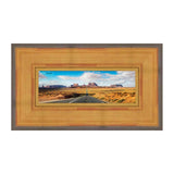 8x20 Traditional Gold Complete Wood Picture Frame with UV Acrylic, Foam Board Backing, & Hardware