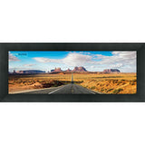 8x24 Contemporary Black Complete Wood Picture Frame with UV Acrylic, Foam Board Backing, & Hardware