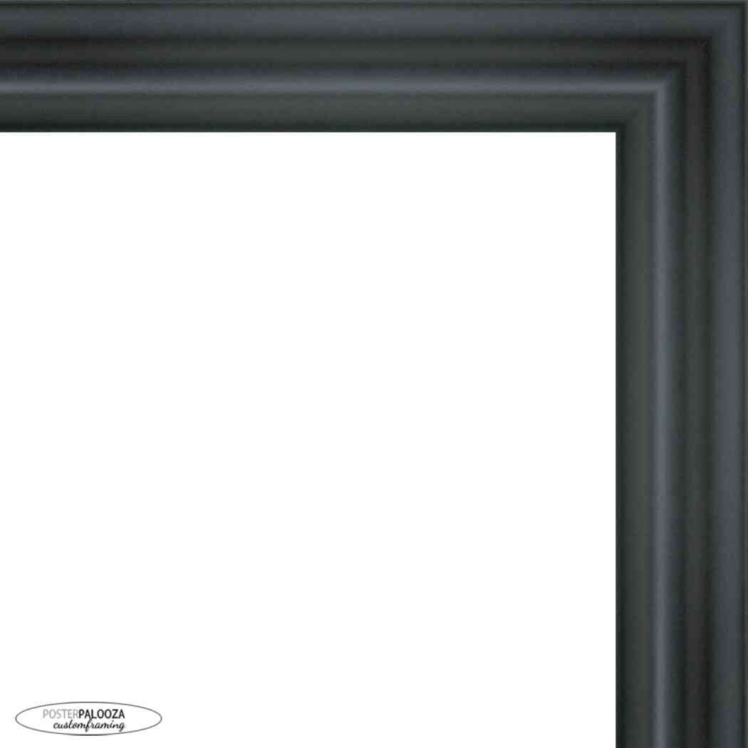 8x24 Contemporary Black Complete Wood Picture Frame with UV Acrylic, Foam Board Backing, & Hardware