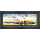 8x24 Contemporary Black Complete Wood Picture Frame with UV Acrylic, Foam Board Backing, & Hardware