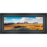 8x24 Contemporary Black Complete Wood Picture Frame with UV Acrylic, Foam Board Backing, & Hardware