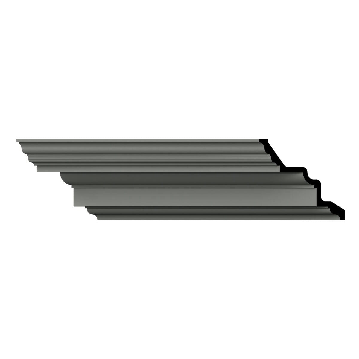 9 3/8"H x 9 5/8"P x 14 5/8"F x 96"L Domingo Crown Moulding - 1-Pack