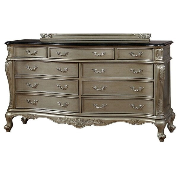 9-Drawer Dresser, Gold