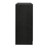 9 Drawers Wooden Dresser With Hide Drawer Design in Black