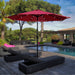 Maypex 9-foot Solar Led Lighted Patio Umbrella