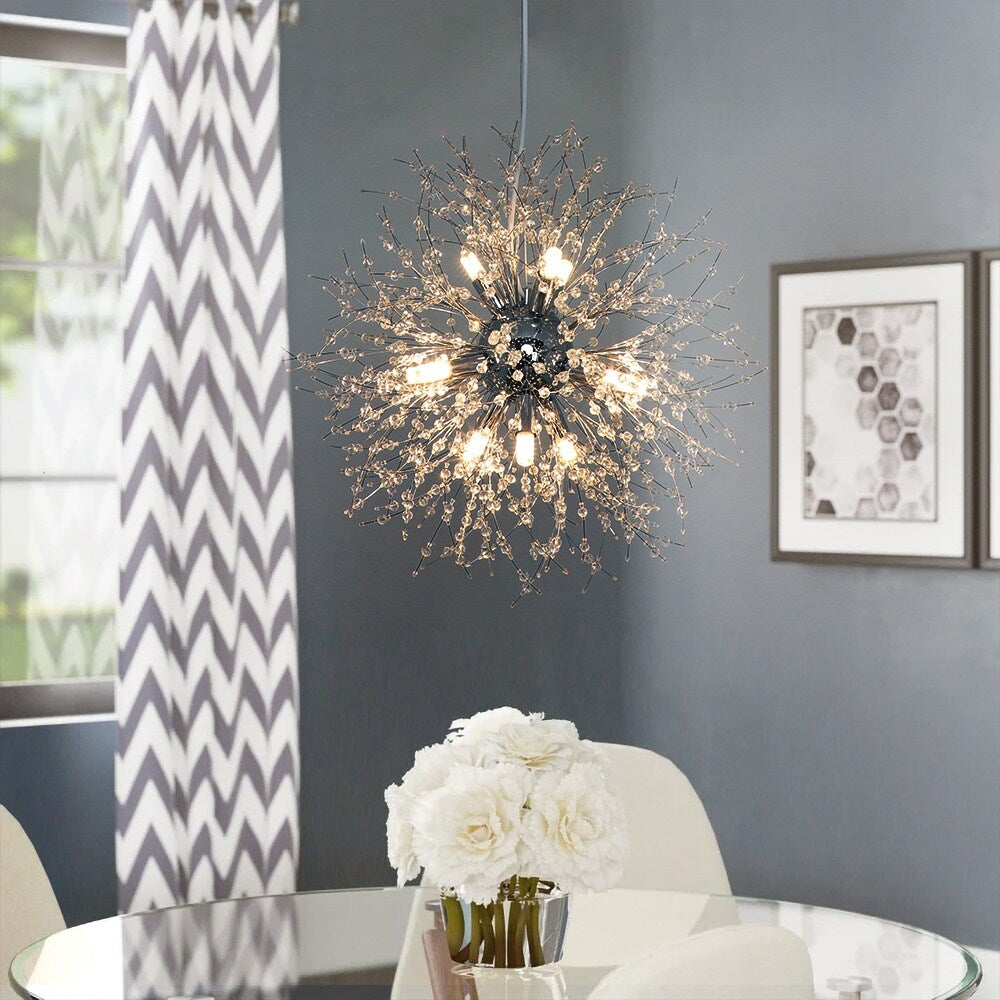 Modern Crystal Dandelion Chandelier