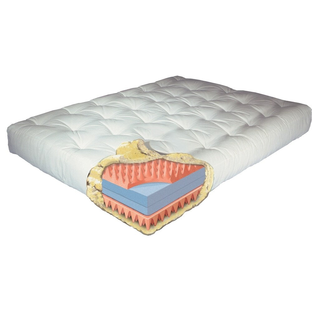 9" Moonlight 39X54 Twin Loveseat Sage Microfiber Futon Mattress