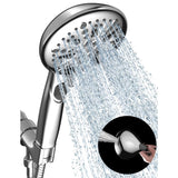 Cobbe 9-Spray Handheld Shower Head with Bracket and Hose