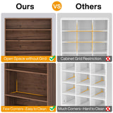 9 Tiers Shoe Cabinet 40-45 Pairs Heavy Duty Wood Freestanding Shoe Storage Cabinet with Open Storage for Entryway