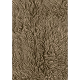 9 X 6 Feet Shag Style Latex Free Hand Woven Wool Rug, Light Brown - 6'5" x 9'8"