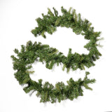 9-foot Mixed Spruce Pre-Lit Warm White LED Artificial Christmas Garland by Christopher Knight Home - led - clear