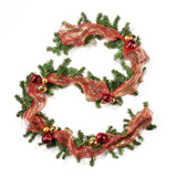 9-foot Noble Fir Pre-Lit Warm White LED Pre-Decorated Artificial Christmas Garland by Christopher Knight Home