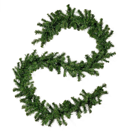 9-foot Noble Fir Pre-lit Warm White LED Artificial Christmas Garland by Christopher Knight Home - led - clear