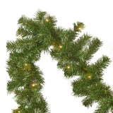 9-foot Noble Fir Pre-lit Warm White LED Artificial Christmas Garland by Christopher Knight Home - led - clear
