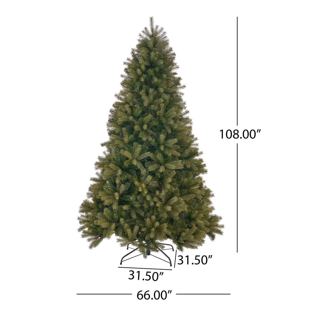 9-ft Mixed Spruce Pre-Lit String Light or Unlit Artificial Christmas Tree by Christopher Knight Home
