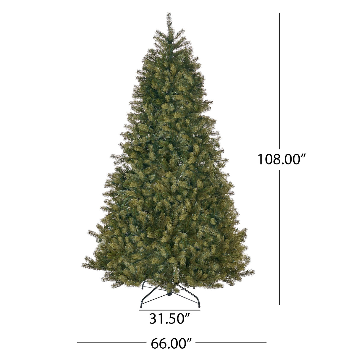 9-ft Mixed Spruce Pre-Lit String Light or Unlit Artificial Christmas Tree by Christopher Knight Home