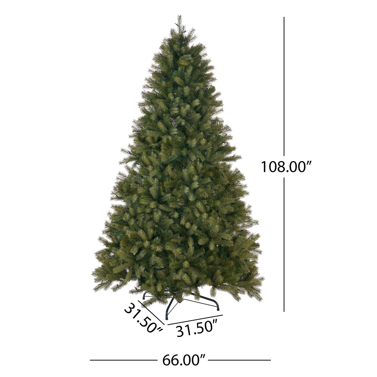 9-ft Mixed Spruce Pre-Lit String Light or Unlit Artificial Christmas Tree by Christopher Knight Home