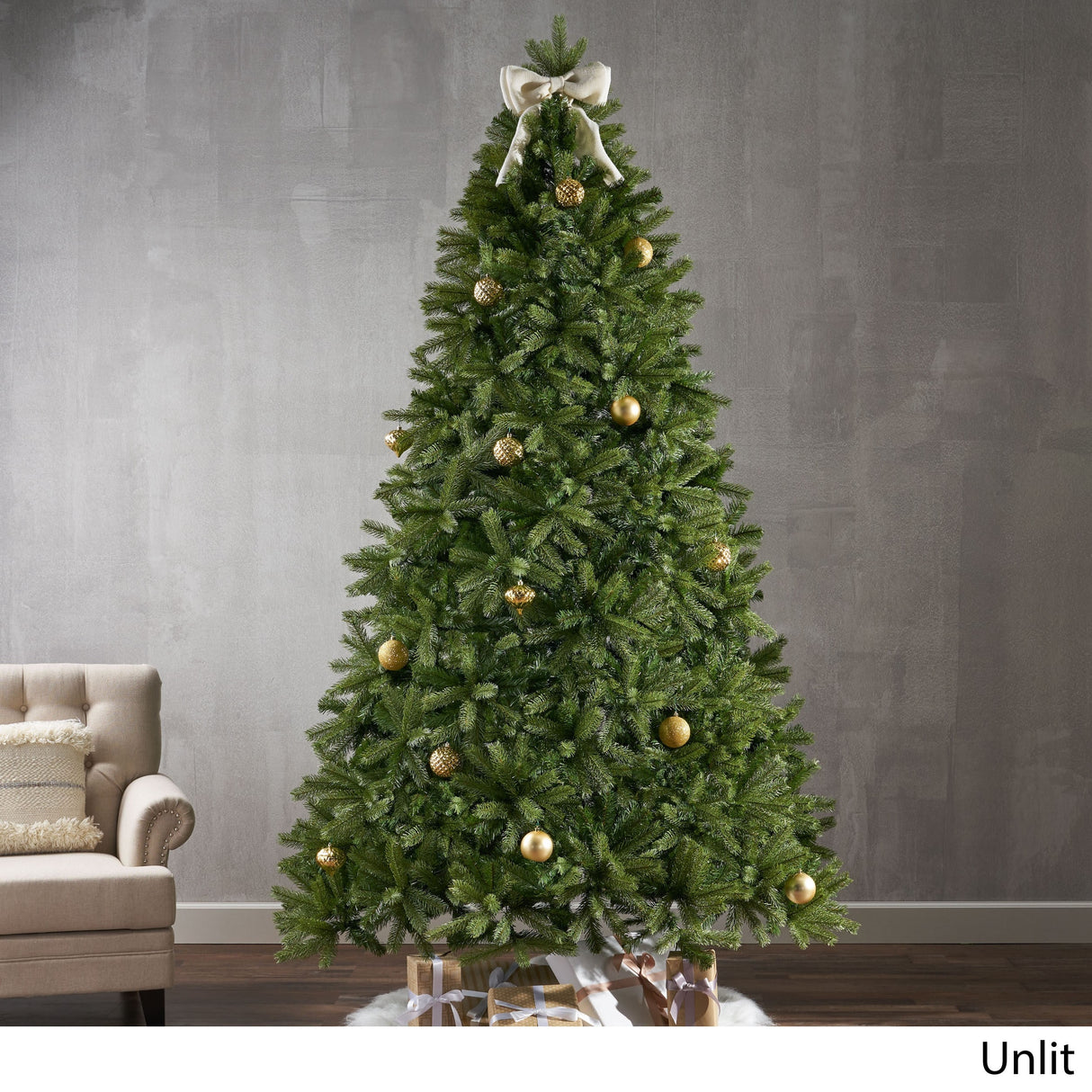 9-ft Mixed Spruce Pre-Lit String Light or Unlit Artificial Christmas Tree by Christopher Knight Home