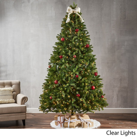 9-ft Mixed Spruce Pre-Lit String Light or Unlit Artificial Christmas Tree by Christopher Knight Home