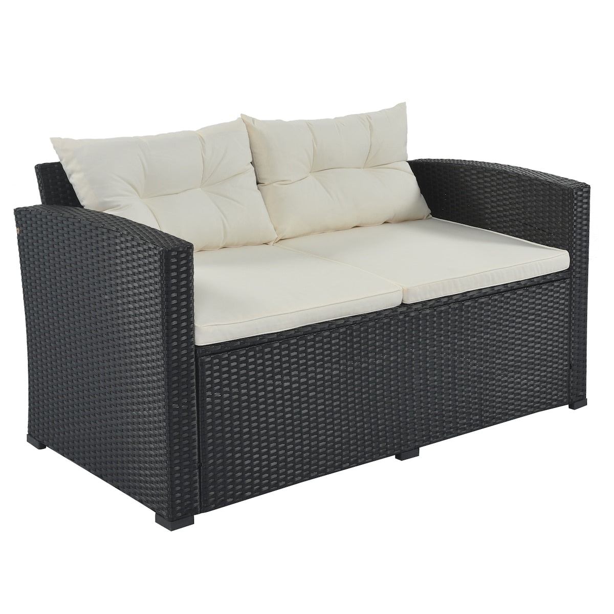 9-piece Outdoor Patio Large Wicker Sofa Set, Rattan Sofa set with Cushion for Garden, Backyard