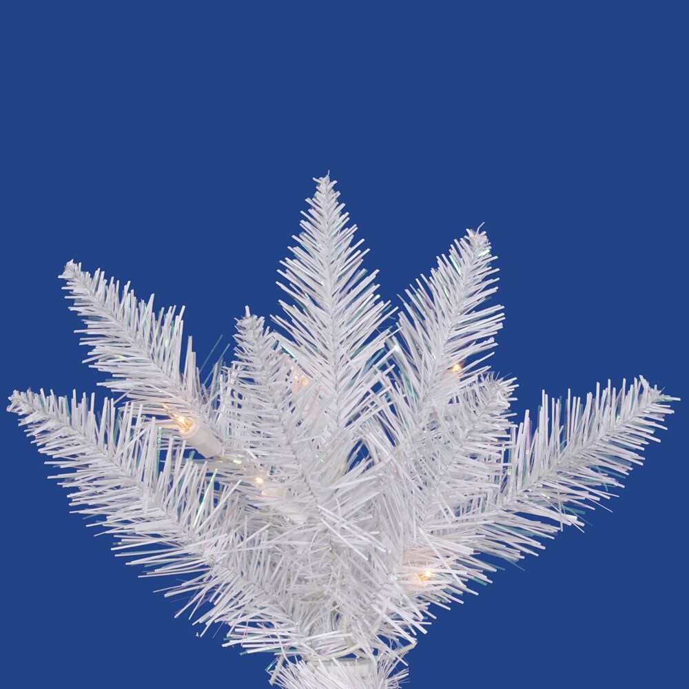 9' x 40" Sparkle White Spruce Pencil Tree with 982 PVC Tips