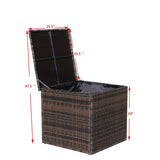 9.4 cu.ft.34.6 Gal Patio Outdoor Garden Storage Deck Box