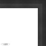 9.5x13 Contemporary Black Complete Wood Picture Frame with UV Acrylic, Foam Board Backing, & Hardware