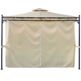 9.7ft.Lx9.7ft. W Outdoor Patio Gazebo Beige