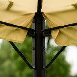 9.7ft.Lx9.7ft. W Outdoor Patio Gazebo Beige
