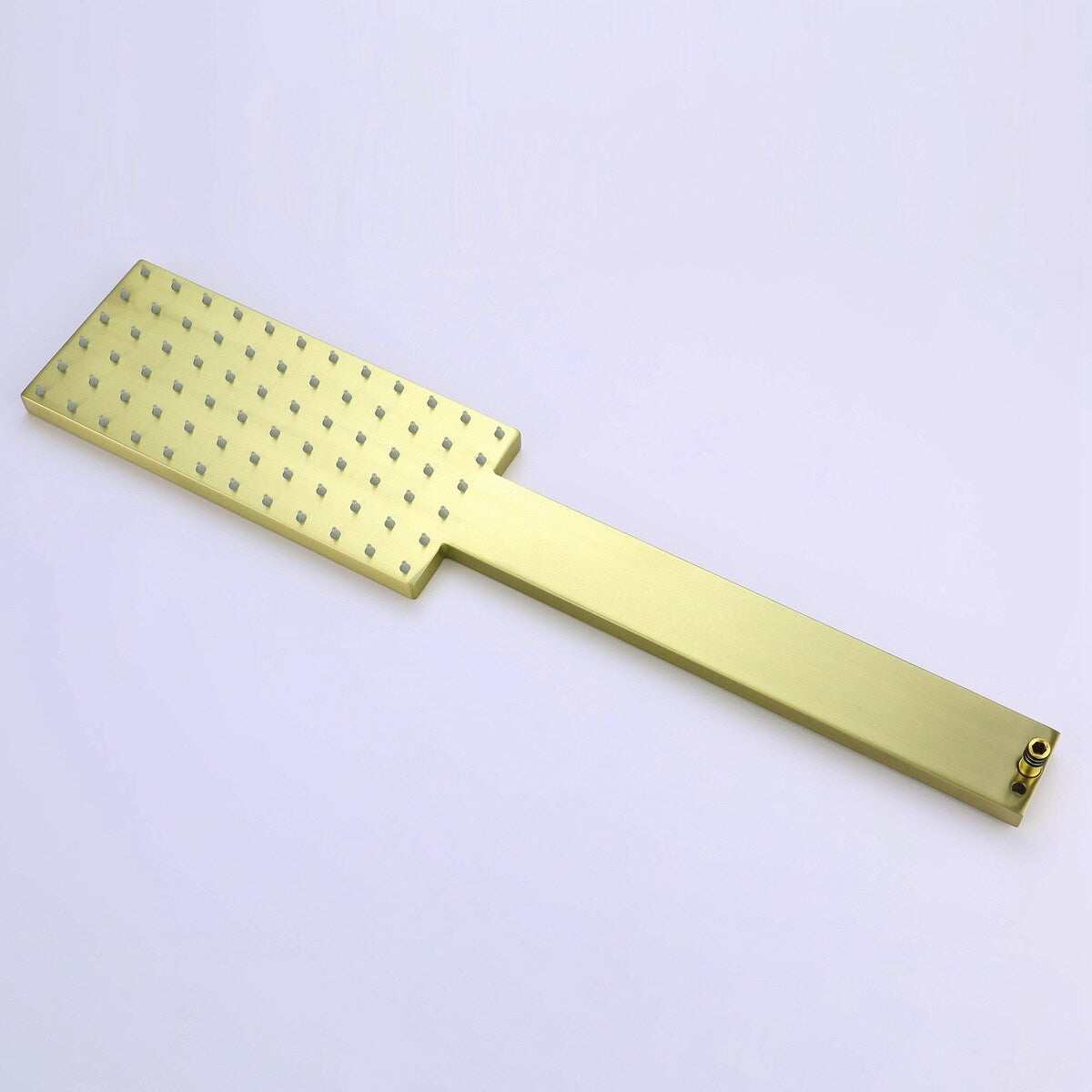 9.84 " x 4.33 " Rectangle Rainfall Thermostatic Wall Mount Brushed Gold Showerheads Shower Set - 9.84 " x 4.33 "