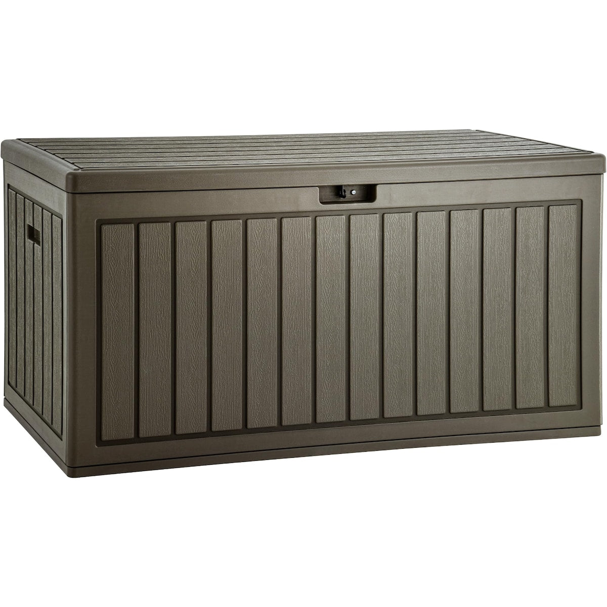 90 Gallon Large Deck Box, Double-Wall Resin Outdoor Storage Boxes, Deck Storage for Patio Furniture, Cushions, Garden Tool