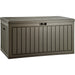 90 Gallon Large Deck Box, Double-Wall Resin Outdoor Storage Boxes, Deck Storage for Patio Furniture, Cushions, Garden Tool