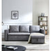 90.5" Wide Sectional Sofa Bed with Storage Chaise