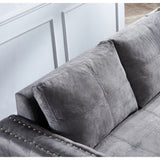 90.5" Wide Sectional Sofa Bed with Storage Chaise