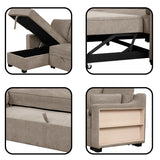 90" Pull Out Sleeper Sofa L-Shaped Couch Convertible Sofa Bed