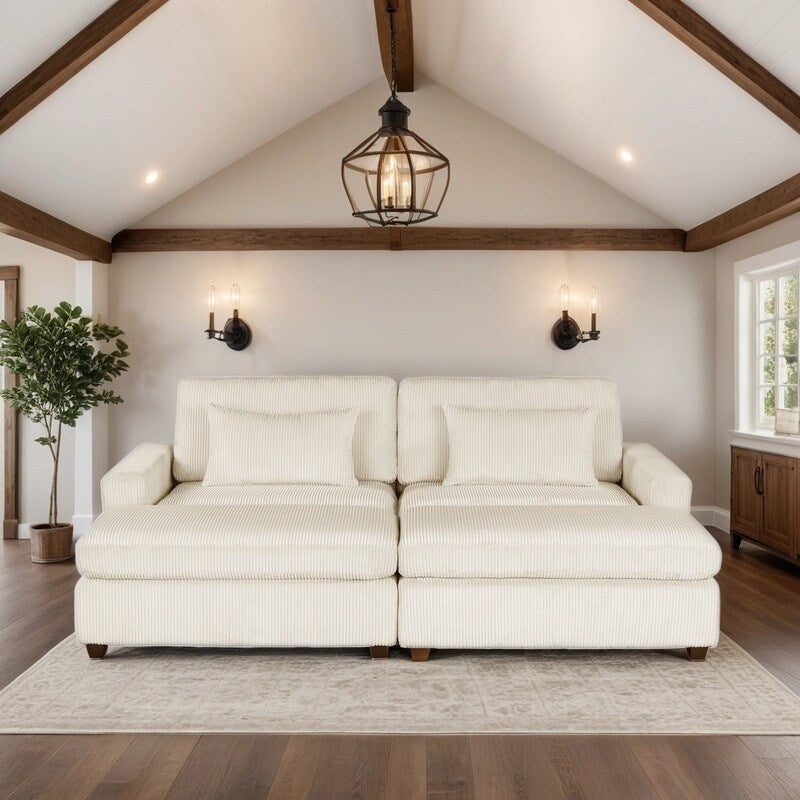90'' Square Arm 2-3 Seat Sofa with Removable Back Cushions, Versatile
