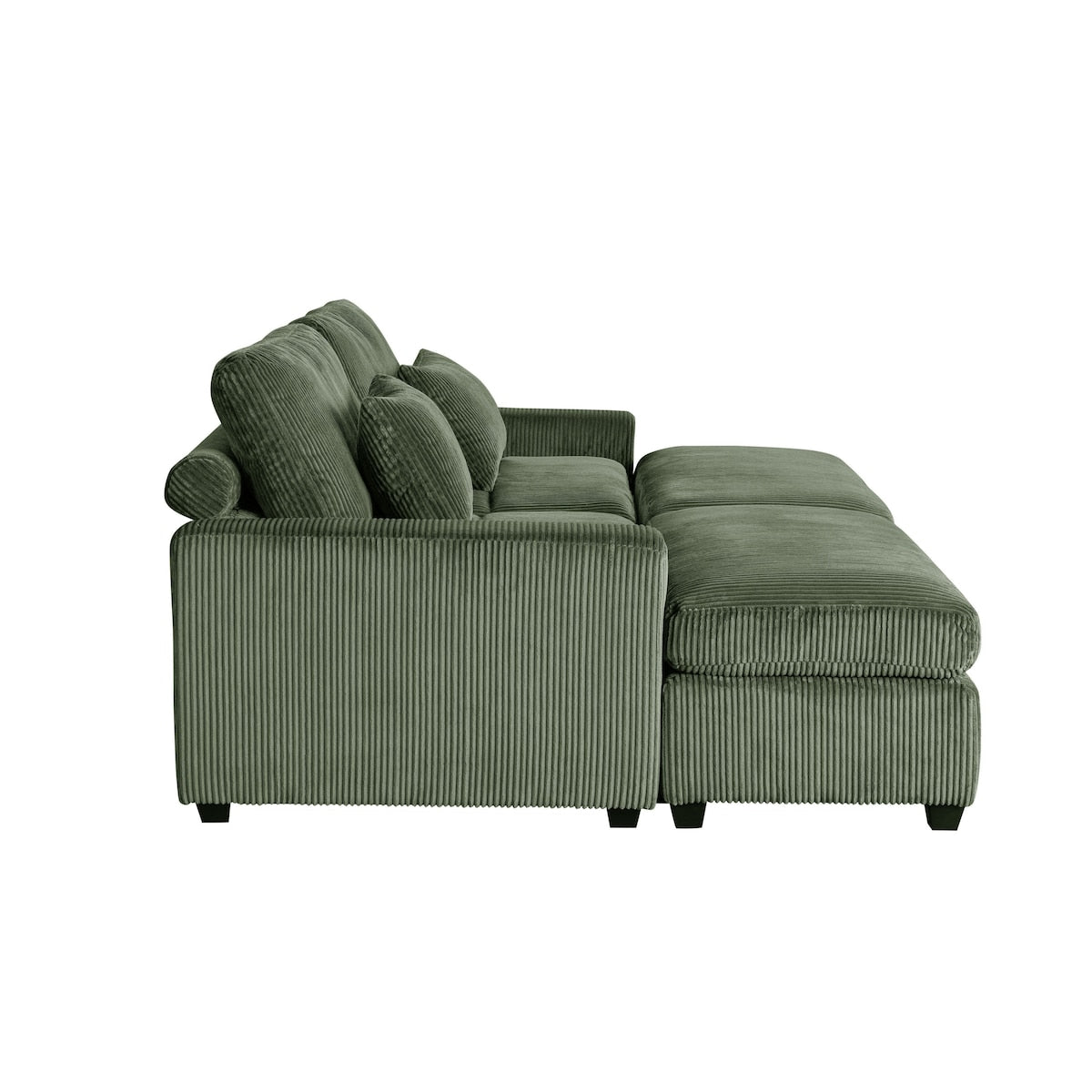 90'' Square Arm Sofa with Removable Back Cushions and 2 pillows, Couch for Living Room, Office, Apartment