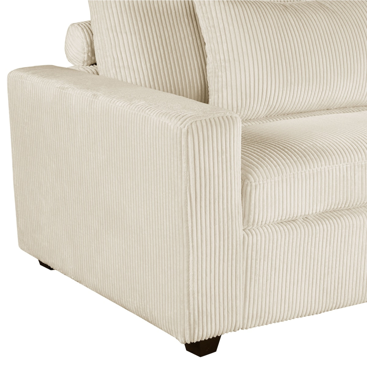 90'' Square Arm Sofa with Removable Back Cushions and 2 pillows, Couch for Living Room, Office, Apartment