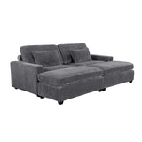 90'' Square Arm Sofa with Removable Back Cushions and 2 pillows, Couch for Living Room, Office, Apartment