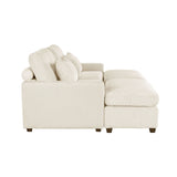 90'' Square Arm Sofa with Removable Back Cushions and 2 pillows, Couch for Living Room, Office, Apartment