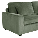 90'' Square Arm Sofa with Removable Back Cushions and 2 pillows, Couch for Living Room, Office, Apartment