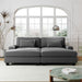 90'' Square Arm Sofa with Removable Back Cushions and 2 pillows, Couch for Living Room, Office, Apartment