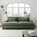 90'' Square Arm Sofa with Removable Back Cushions and 2 pillows, Couch for Living Room, Office, Apartment