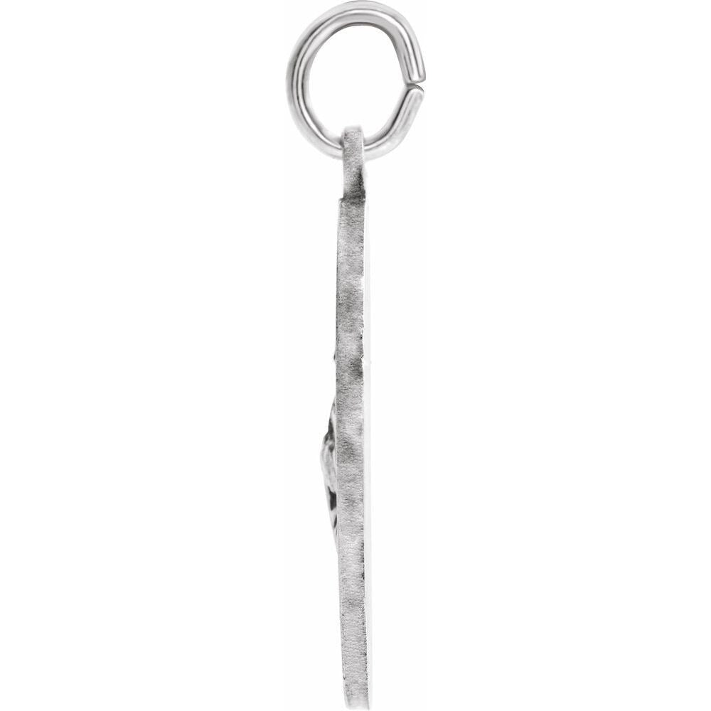 925 Sterling Silver 25mm St. Jude Thaddeus Medal Pendant