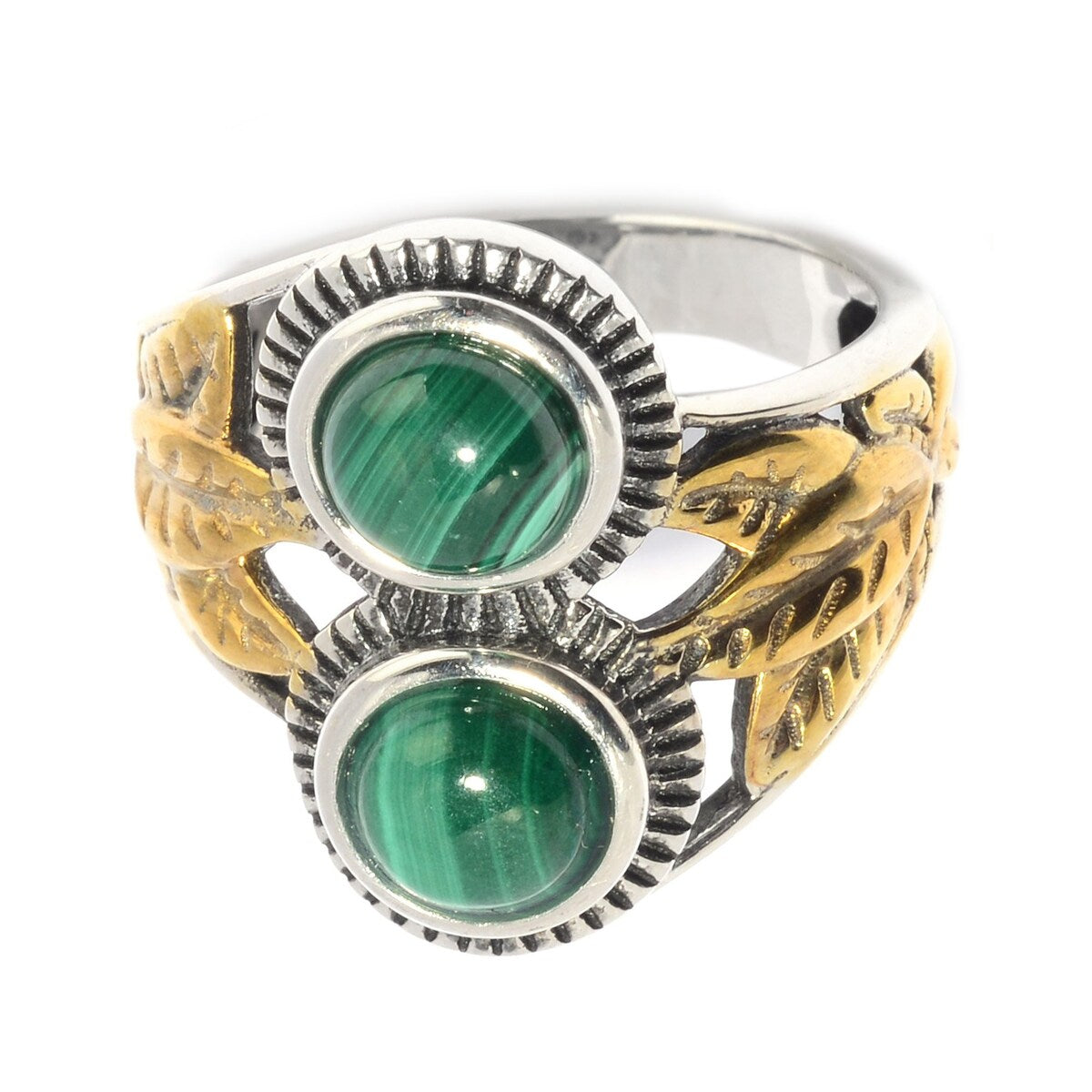 925 Sterling Silver Malachite Ring