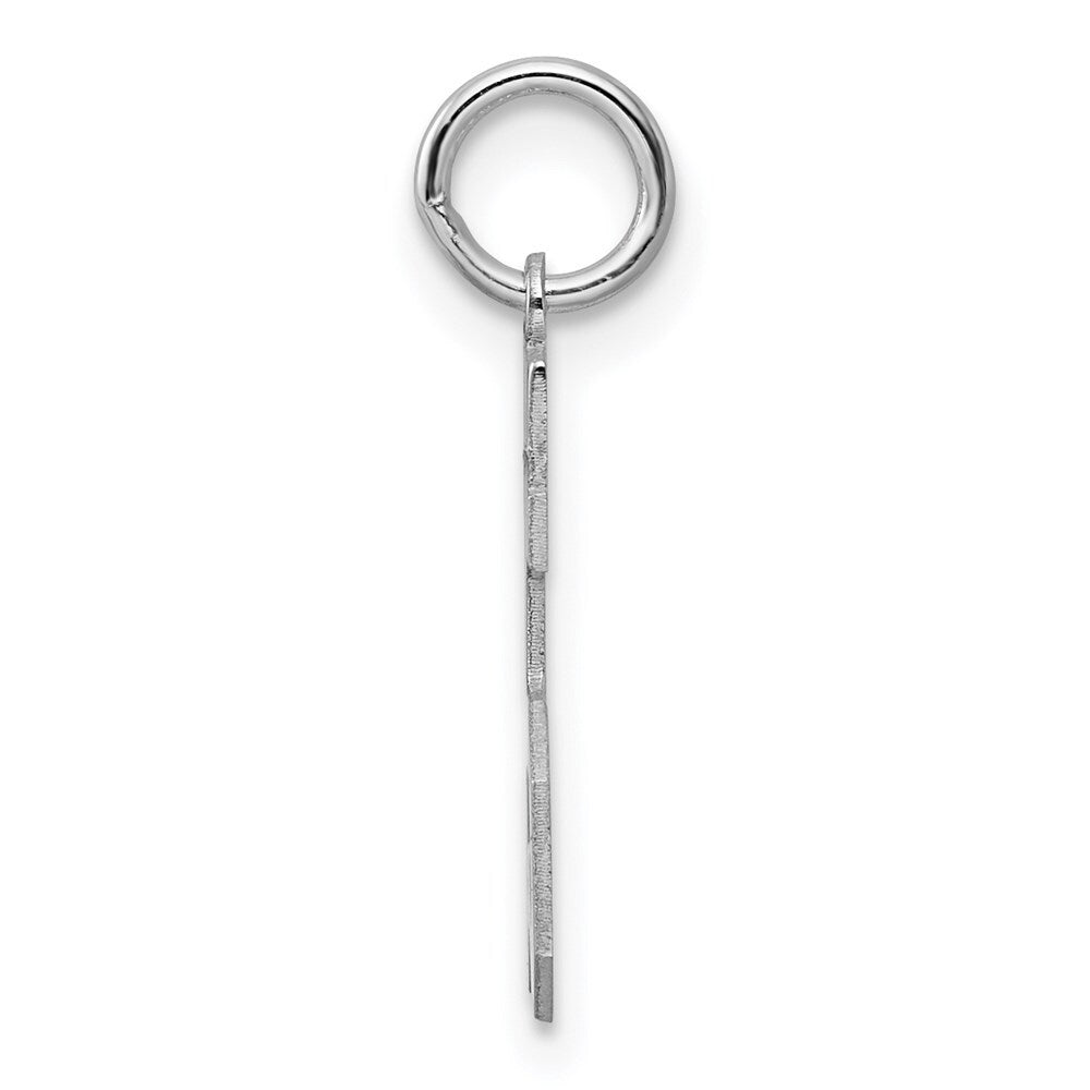 925 Sterling Silver Small Polished Number 15 Pendant
