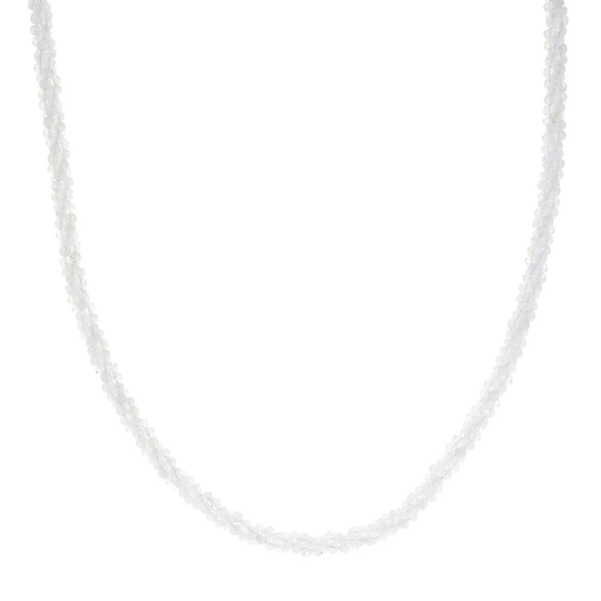 925 Sterling Silver multi gemstone Beaded Necklace