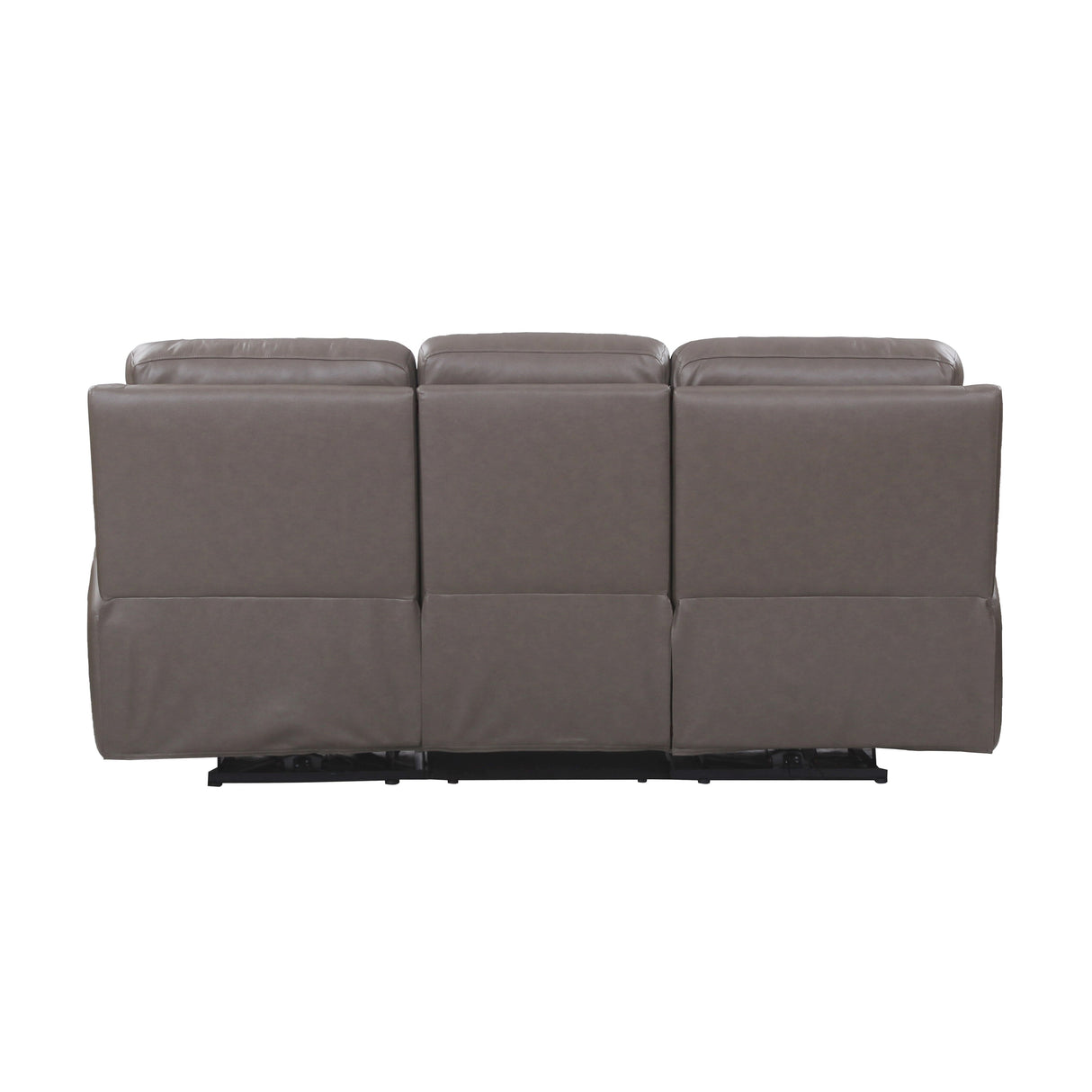 93" Wide Top Grain Leather Power Reclining Sofa with USB Port