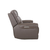 93" Wide Top Grain Leather Power Reclining Sofa with USB Port