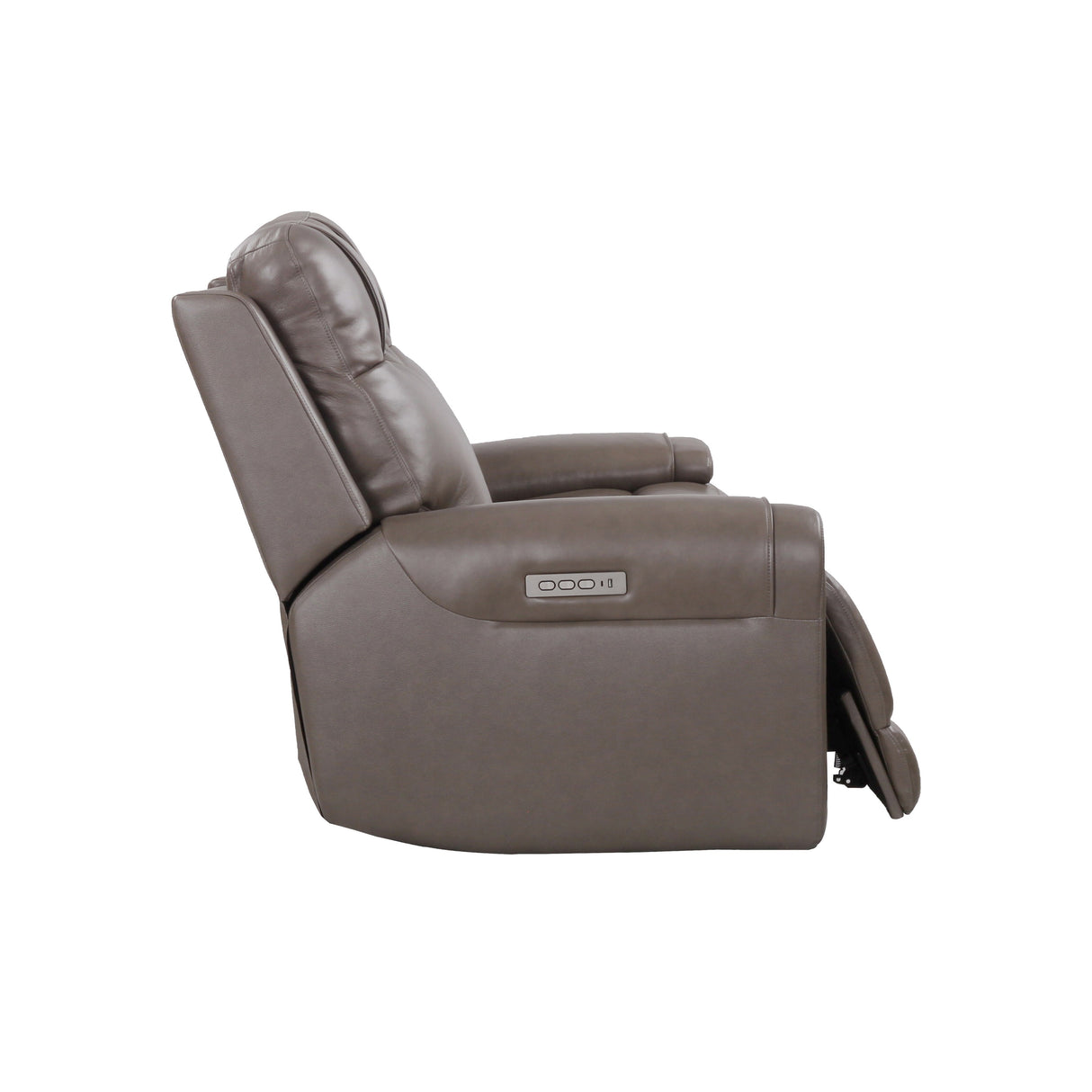 93" Wide Top Grain Leather Power Reclining Sofa with USB Port